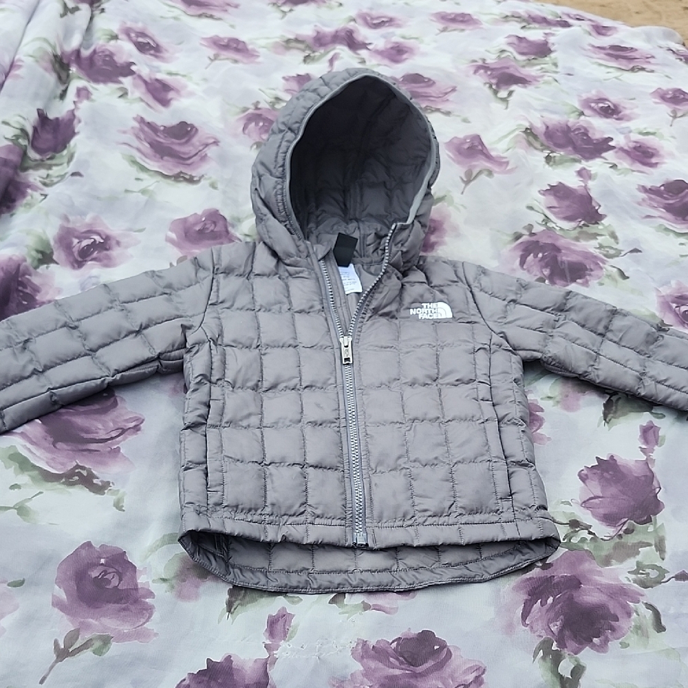The North Face Kids Gray Puffer Jacket